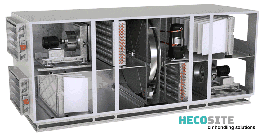 Mặt cắt cấu tạo AHU Suntech