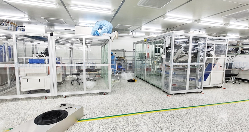 Lắp đặt FFU trong Clean Booth