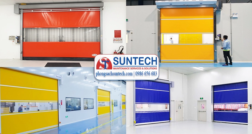 SUNTECH chuyên cung cấp thiết bị cửa cuốn nhanh phòng sạch đạt chuẩn