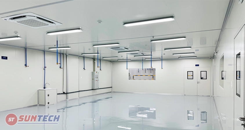 Máng đèn phòng sạch lắp nổi