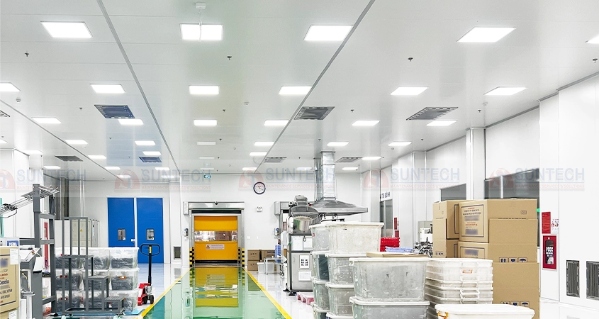 SUNTECH - Thi công hệ thống chiếu sáng phòng sạch