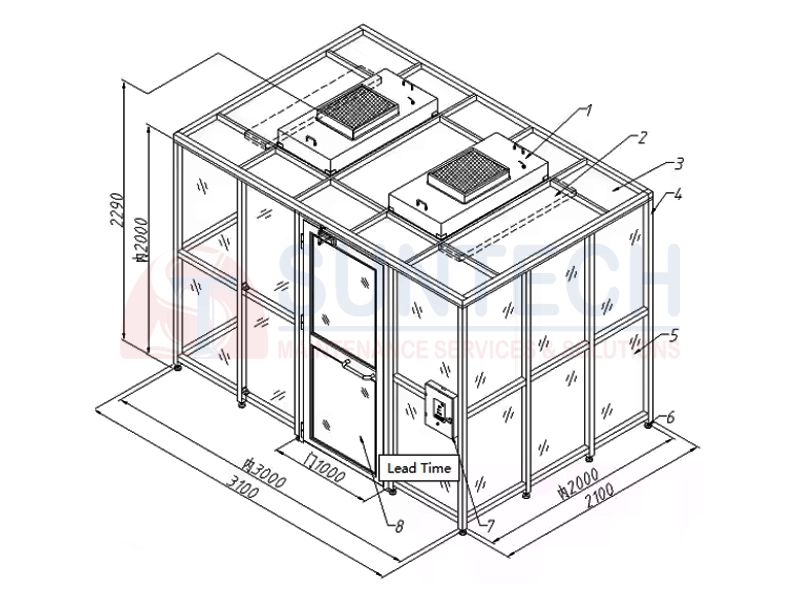 Bản vẽ Clean booth 2