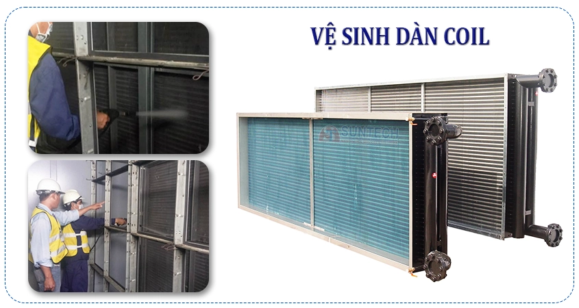 Vệ sinh dàn coil trong hệ thống AHU