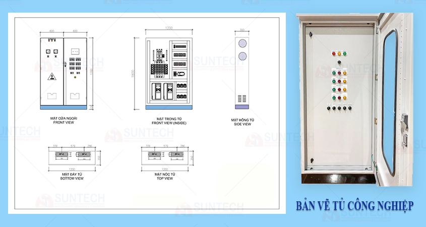 Bản vẽ tủ điện công nghiệp