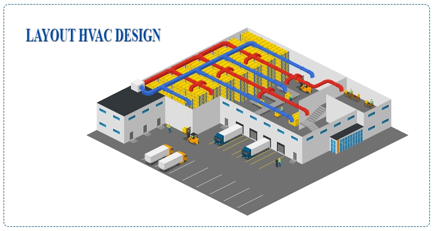 Bản vẽ 3D thiết kế hệ thống HVAC