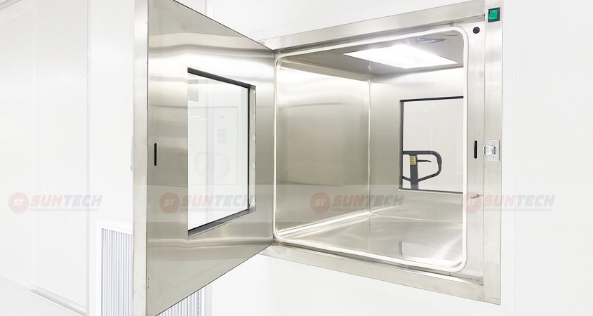 Pass Box trung chuyển vật tư trong phòng sạch điện tử
