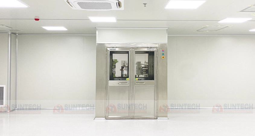 Buồng thổi khí cửa đôi