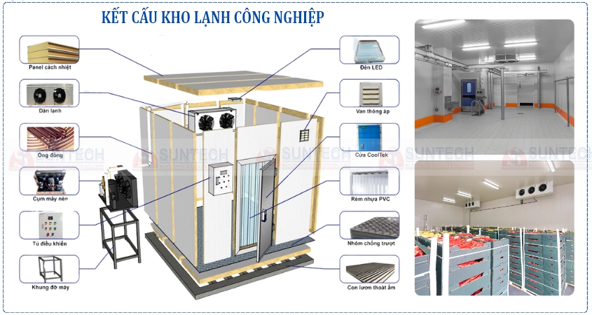 Kết cấu kho lạnh công nghiệp