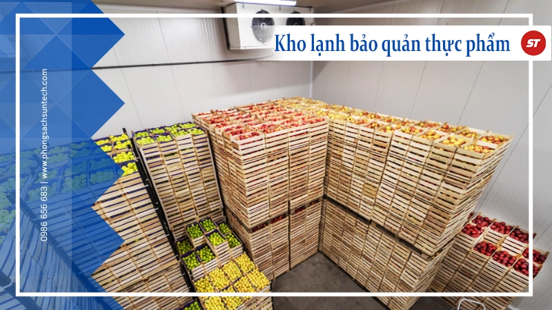 Kho lạnh bảo quản thực phẩm cho nhà máy chế biến