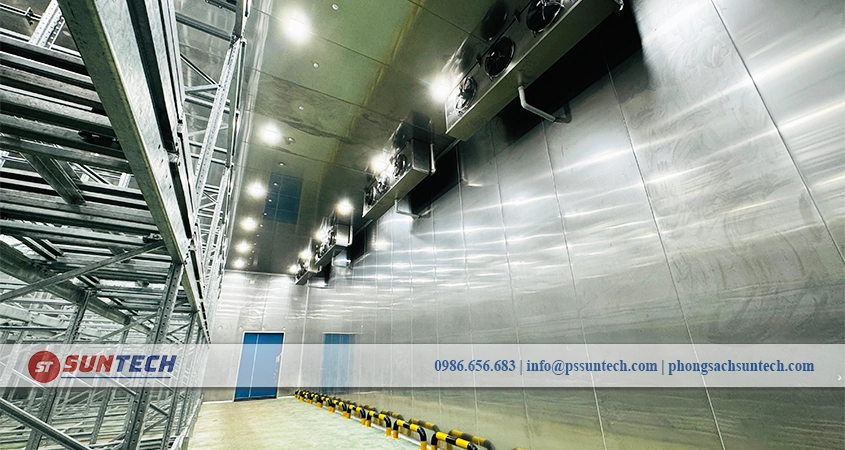 Kho lạnh thực phẩm SUNTECH thi công