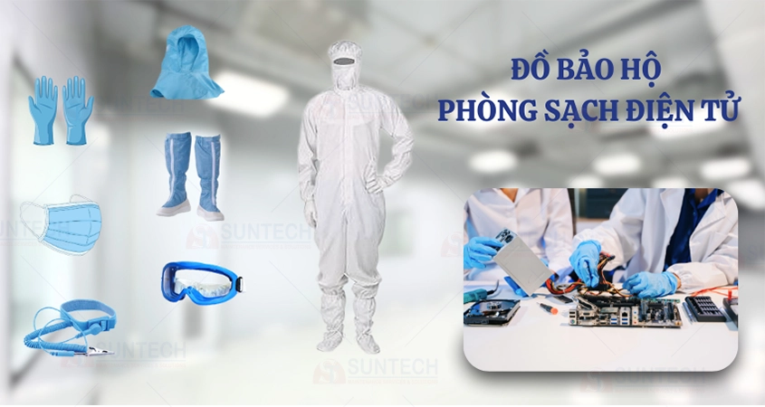 Quần áo bảo hộ trong phòng sạch điện tử