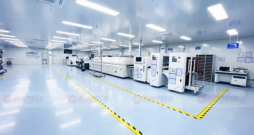 Phòng sạch điện tử thường được xây dựng trong khu láp ráp, sản xuất vi mạch