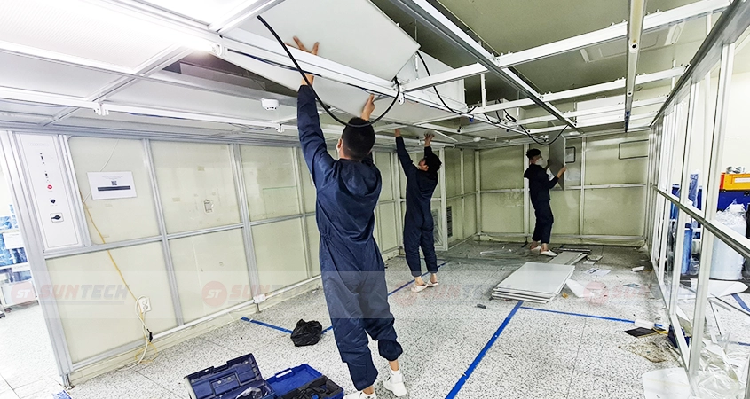 Lắp đặt Clean Booth trong phòng sạch điện tử