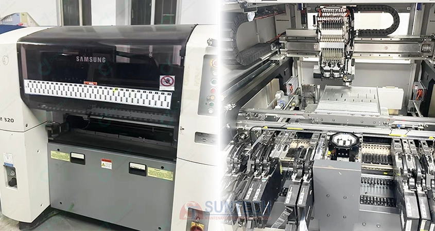 Máy sản xuất linh kiện điện tử bằng công nghệ SMT