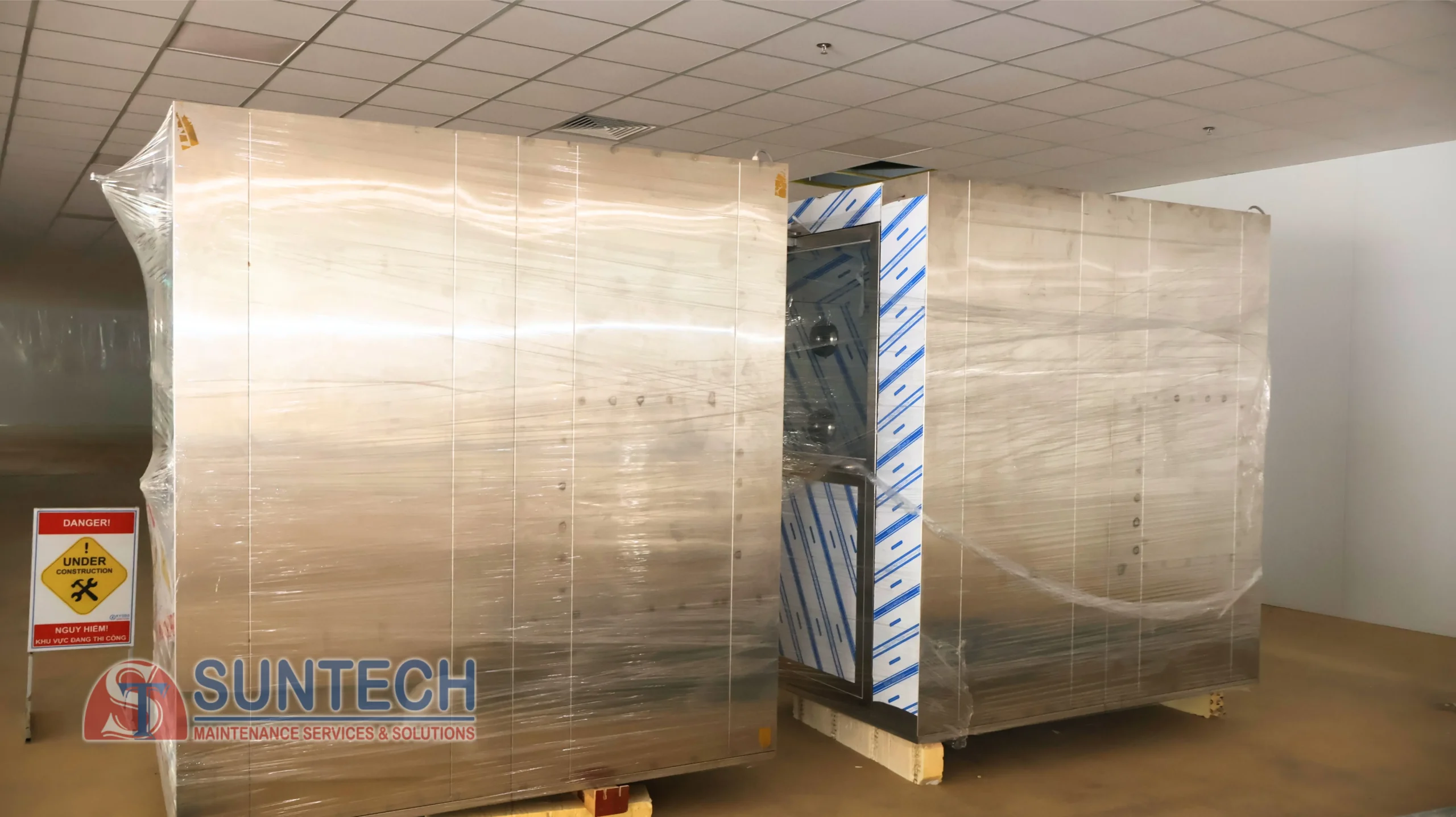 cung cấp & lắp đặt Air Shower chất liệu Inox 304