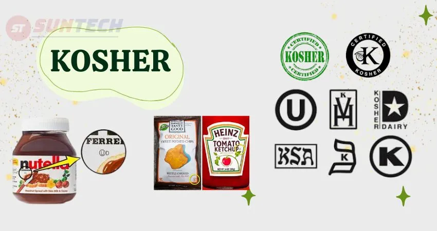 Các nhãn dán nhận biết thực phẩm Kosher