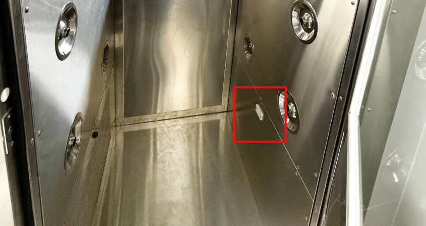 Cảm biến gương trong thiết bị Air Shower